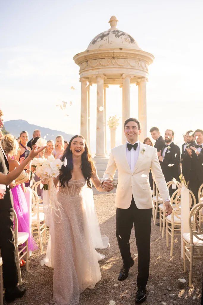 Ali & Andre's wedding ceremony at Son Marroig, Mallorca.