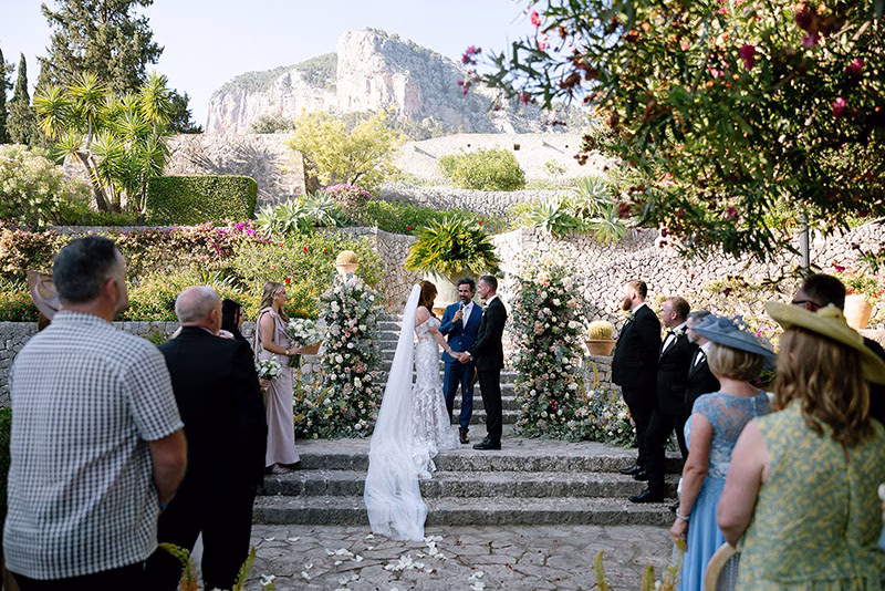 wedding ceremony on a wedding venue in Mallorca